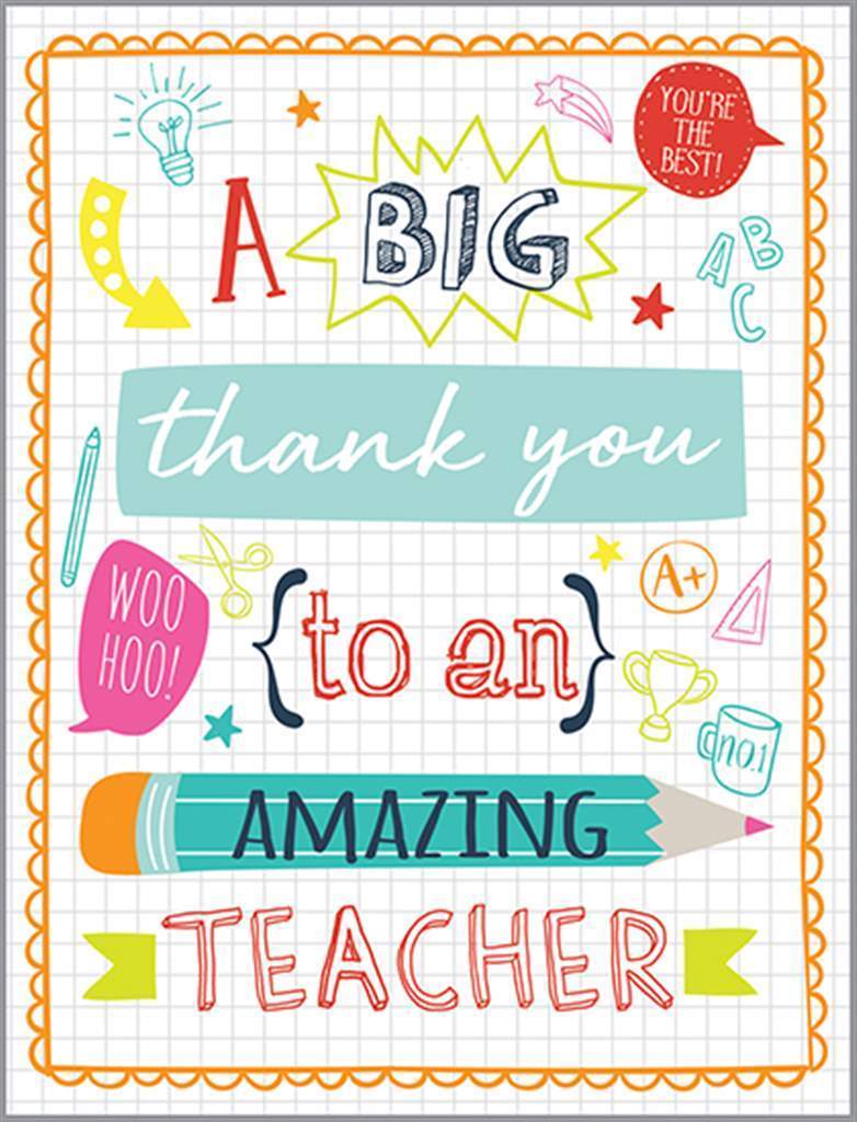 Thank you Teacher Card - Lemon And Lavender Toronto