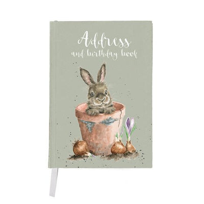 'THE FLOWER POT' RABBIT ADDRESS BOOK - Lemon And Lavender Toronto