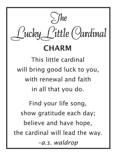 The Lucky Little Cardinal Charm - Lemon And Lavender Toronto
