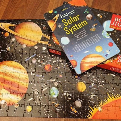 The Solar System Book & Jigsaw - Lemon And Lavender Toronto