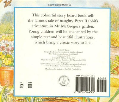 The Tale of Peter Rabbit Story Board Book - Lemon And Lavender Toronto