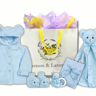 The Ultimate Blue Bear Baby Gift Set - Lemon And Lavender Toronto