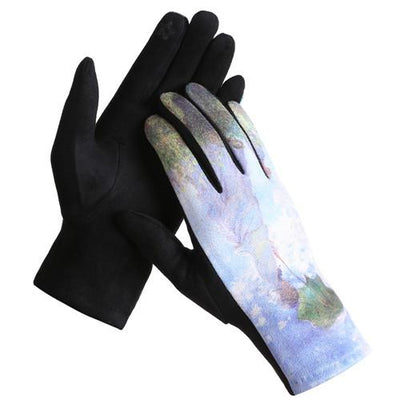 "The Walk, woman with a parasol" Touch Screen Gloves - Lemon And Lavender Toronto