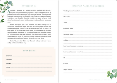 The Wedding Planner Checklist (Eucalyptus Design) - Lemon And Lavender Toronto