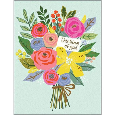 Thinking of you Card - Bright Bouquet - Lemon And Lavender Toronto