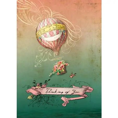 Thinking of You Hot Air Balloon Card - Lemon And Lavender Toronto