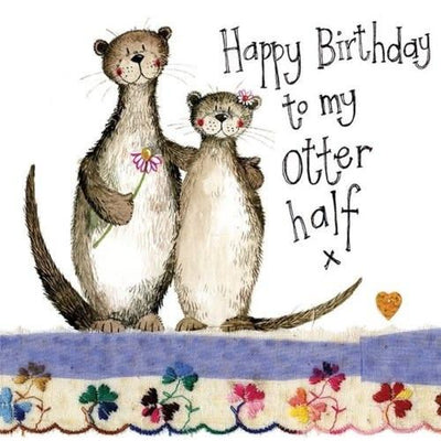 To my Otter Half Bday - Mini Card - Lemon And Lavender Toronto