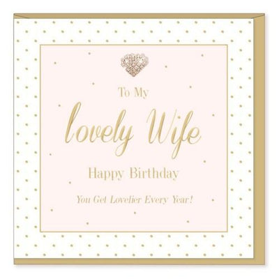 To My Wife - Birthday Card - Lemon And Lavender Toronto