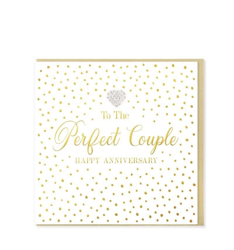 To the Perfect Couple Happy Anniversary Card - Lemon And Lavender Toronto
