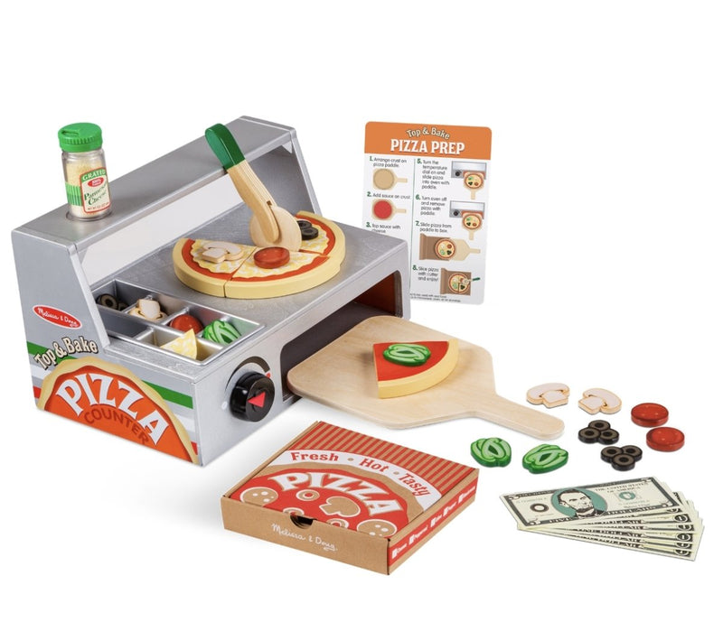 Top & Bake Pizza Counter - Wooden Play Food - Lemon And Lavender Toronto