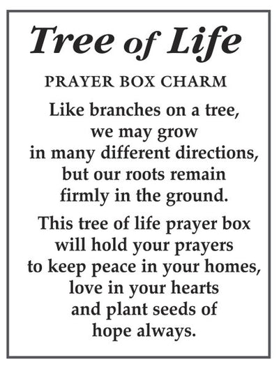 Tree of Life Prayer Box Charm - Lemon And Lavender Toronto
