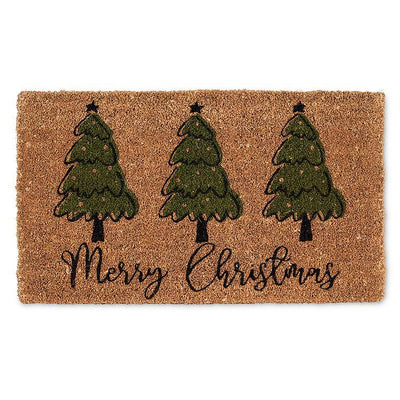 Tree Trio Merry Christmas Doormat - Lemon And Lavender Toronto