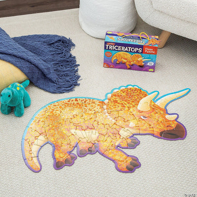Triceratops Floor Puzzle - Lemon And Lavender Toronto
