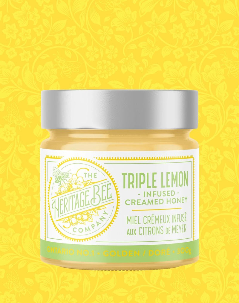 Triple Lemon Creamed Honey - Made in Ontario - Lemon And Lavender Toronto