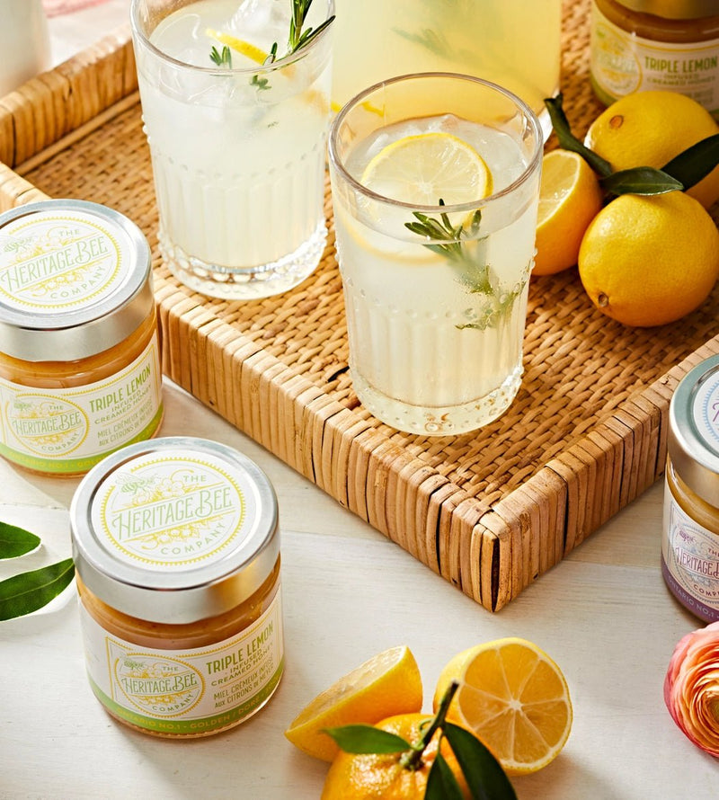 Triple Lemon Creamed Honey - Made in Ontario - Lemon And Lavender Toronto