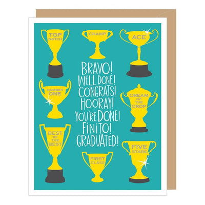 Trophy Congratulations Card - Lemon And Lavender Toronto