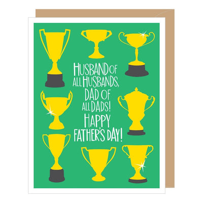 Trophy Husband of all Husbands Father's Day Card - Lemon And Lavender Toronto