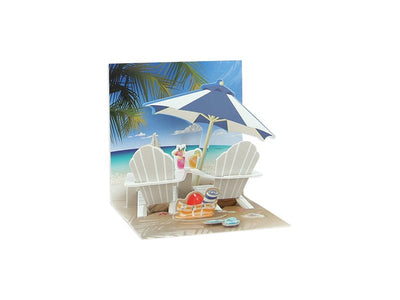 Tropical Beach POP UP Card - Lemon And Lavender Toronto