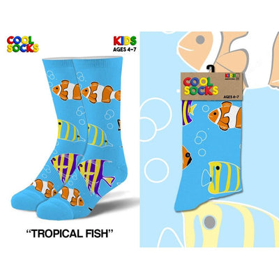 Tropical Fish Kids Socks - Lemon And Lavender Toronto