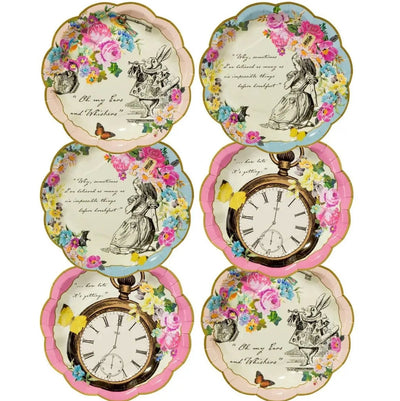 Truly Alice Dainty Plates - Pack of 12 - Lemon And Lavender Toronto