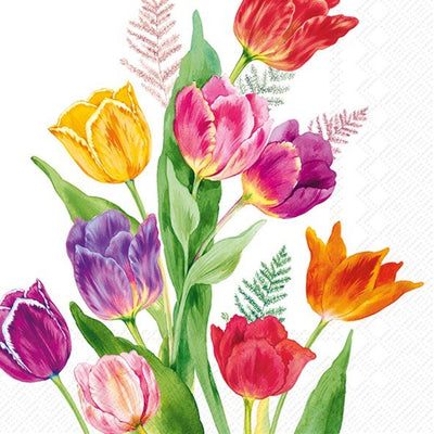 Tulips COCKTAIL Napkins - Lemon And Lavender Toronto