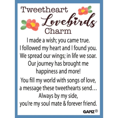 Tweetheart Lovebirds Token Charm - Lemon And Lavender Toronto