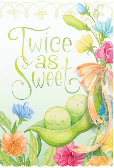 Twins New Baby Arrival - Card - Lemon And Lavender Toronto