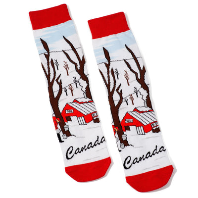 Unisex - Canadian Maple Syrup Socks - Lemon And Lavender Toronto