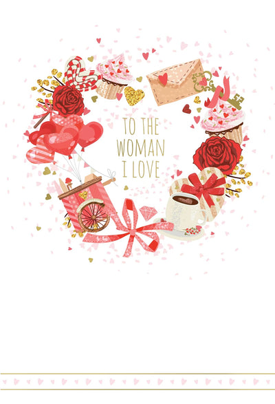 Valentine Icons Valentine's Card Woman I Love - Lemon And Lavender Toronto
