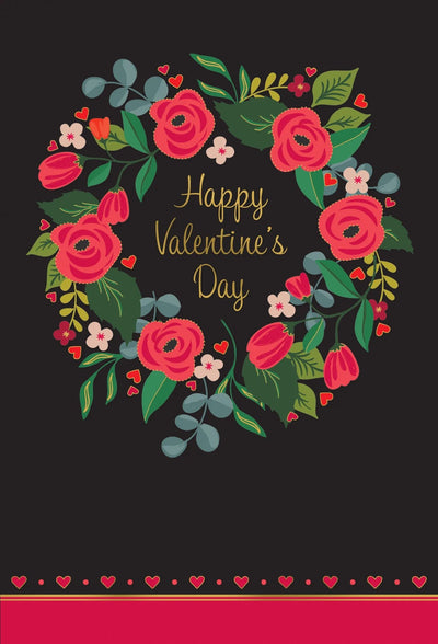 Valentine Wreath Valentine's Card - Lemon And Lavender Toronto