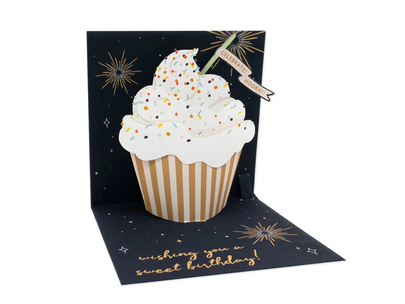 Vanilla Cupcake POP UP Card - Lemon And Lavender Toronto
