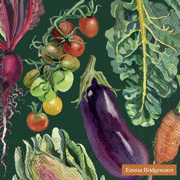 Vegetable Garden Luncheon Napkins - Lemon And Lavender Toronto