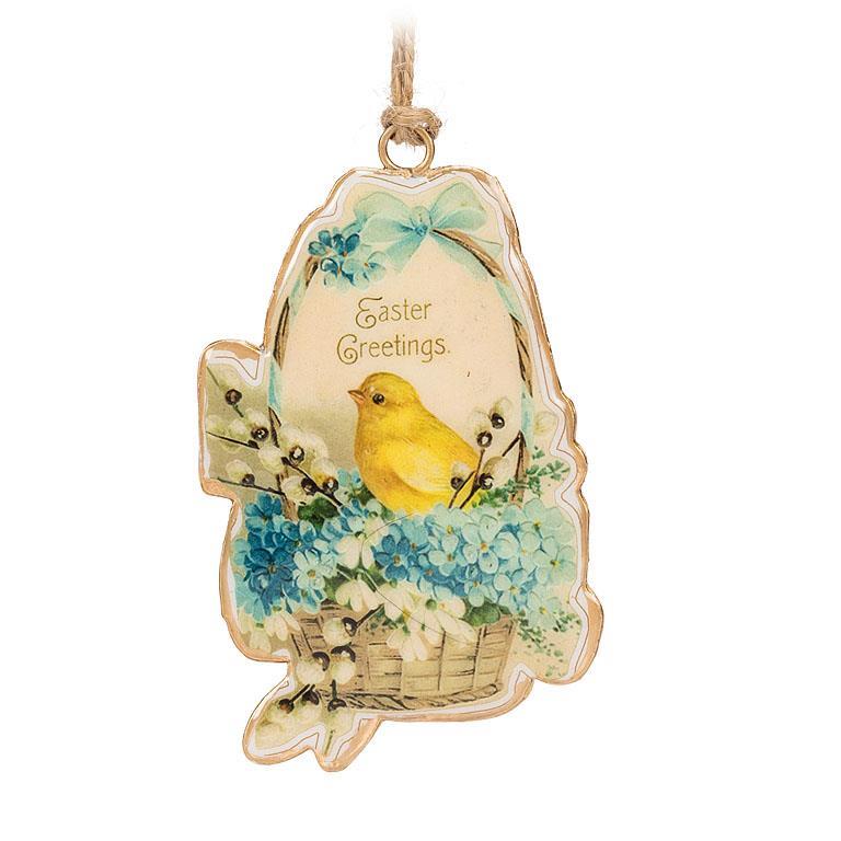 Vintage Chick in Basket Ornament - Lemon And Lavender Toronto