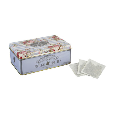 Vintage Floral Tea Selection Gift Tin With 100 Teabags - Lemon And Lavender Toronto