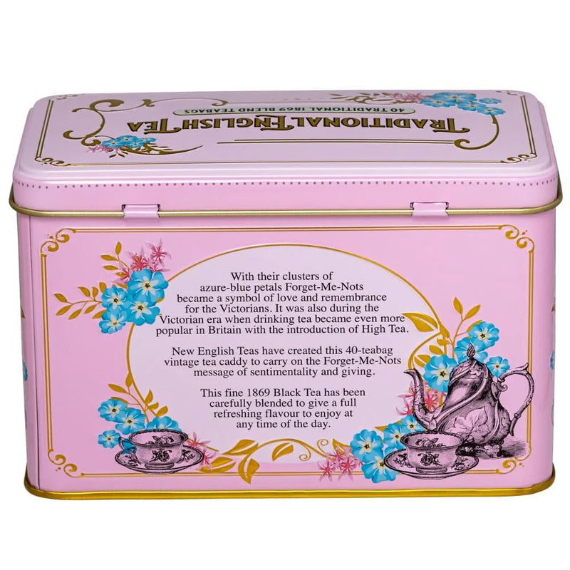 Vintage Victorian Rose Pink Tea Tin With 40 Tea Bags - Lemon And Lavender Toronto