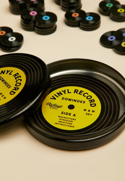 Vinyl Record Shaped Dominoes - Lemon And Lavender Toronto