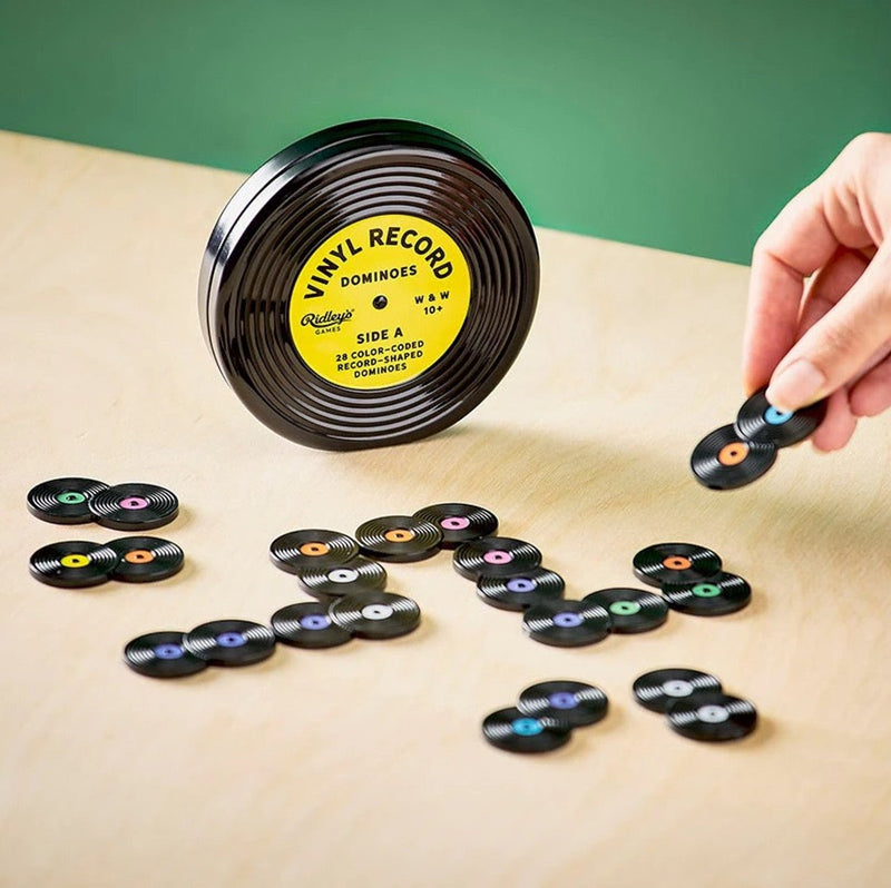 Vinyl Record Shaped Dominoes - Lemon And Lavender Toronto