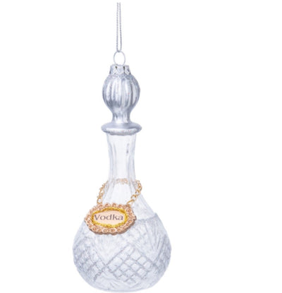 Vodka Bottle Glass Ornament - Lemon And Lavender Toronto
