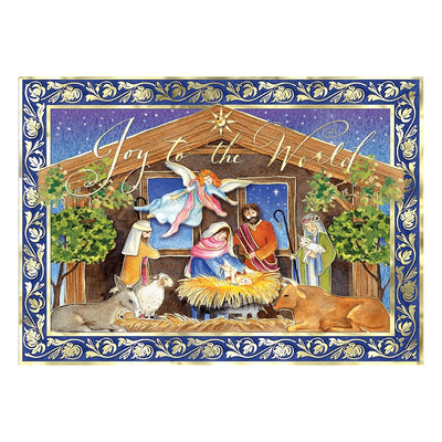 Watercolour Nativity Boxed Holiday Cards - Set of 12 - Lemon And Lavender Toronto