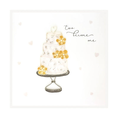 Wedding Cake Quilling Card - Lemon And Lavender Toronto
