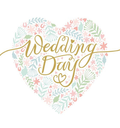 Wedding day – Heart Card - Lemon And Lavender Toronto