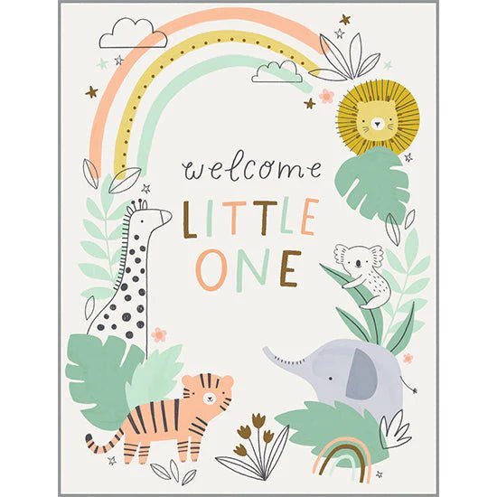 Welcome Little One Card - Lemon And Lavender Toronto
