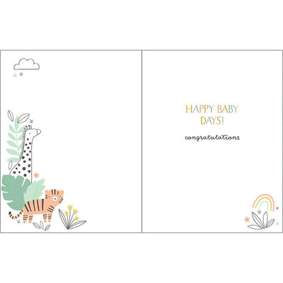 Welcome Little One Card - Lemon And Lavender Toronto