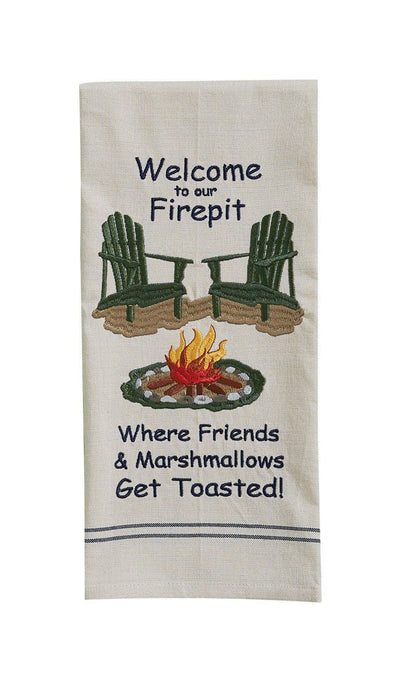 Welcome to our Firepit Tea Towel - Lemon And Lavender Toronto