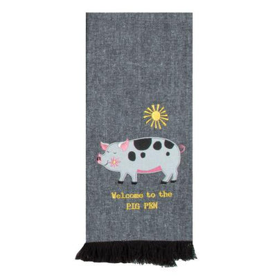 Welcome to the Pig Pen - Tea Towel - Lemon And Lavender Toronto