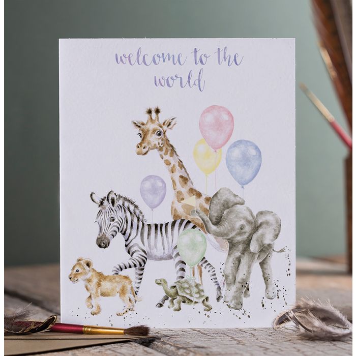 Welcome to the World Baby Card - Lemon And Lavender Toronto