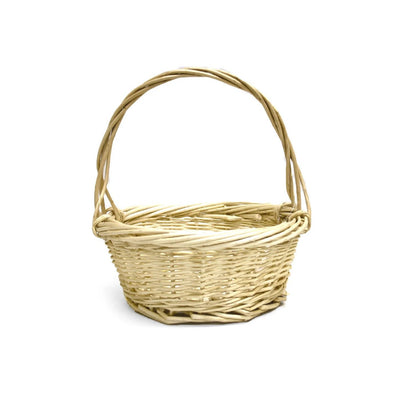 While Willow Basket with Handles - Lemon And Lavender Toronto