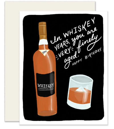 Whiskey Years Birthday Card - Lemon And Lavender Toronto