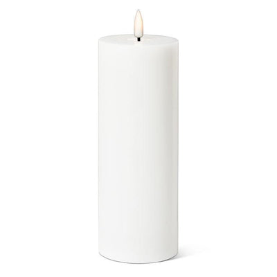 White LED Pillar Candle-White - Lemon And Lavender Toronto