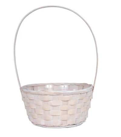 White Washed Basket with Handles - Lemon And Lavender Toronto